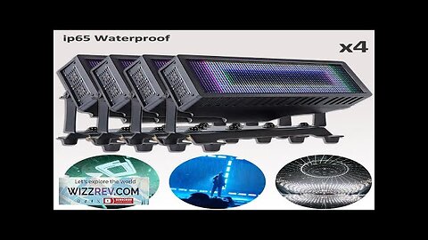 4Pcs/Lot IP65 1200W RGBW LED Strobe Light DJ Disco Stage Effect Stroboscope Review