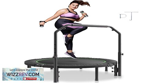 VEVOR 52" Foldable Mini Fitness Trampoline Adults Exercise Rebounder with Handle Review