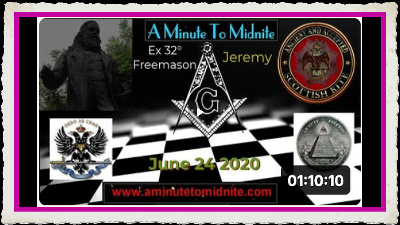 Ex 32° Freemason Jeremy - Biggest Bombshell Ever on What the Elitist Global Agenda In Play Now, Is!