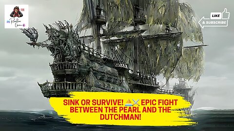 Epic Fight Between the Pearl and the Dutchman! #piratesofthecaribbean #trend #trending #like #share