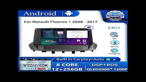 For Renault Fluence 1 2008 2017 Car Radio Carplay Player Android Review