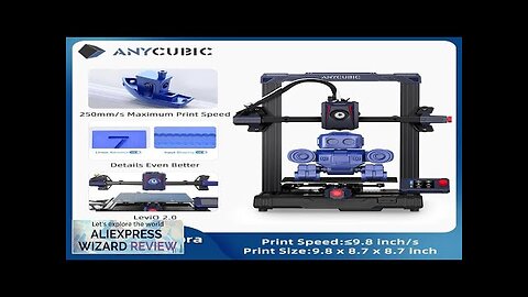 ANYCUBIC Kobra 2 Neo With 9.8in/s Print Speed High Speed FDM 3D Review