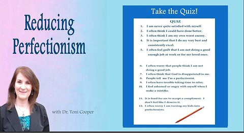 Christian Counseling | Reducing Perfectionism