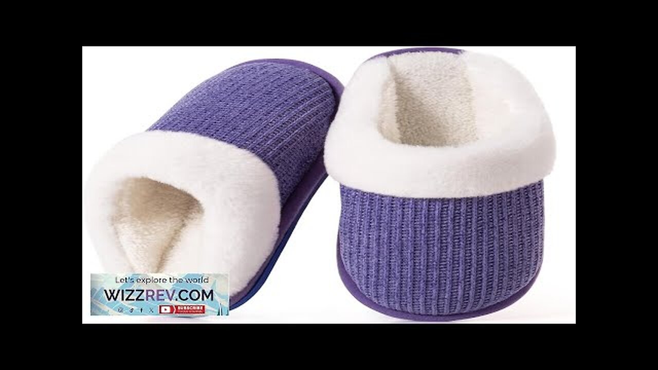 DULCET Slippers for WomenMemory Foam with Fuzzy Collar Indoor House Slippers Bedroom Review