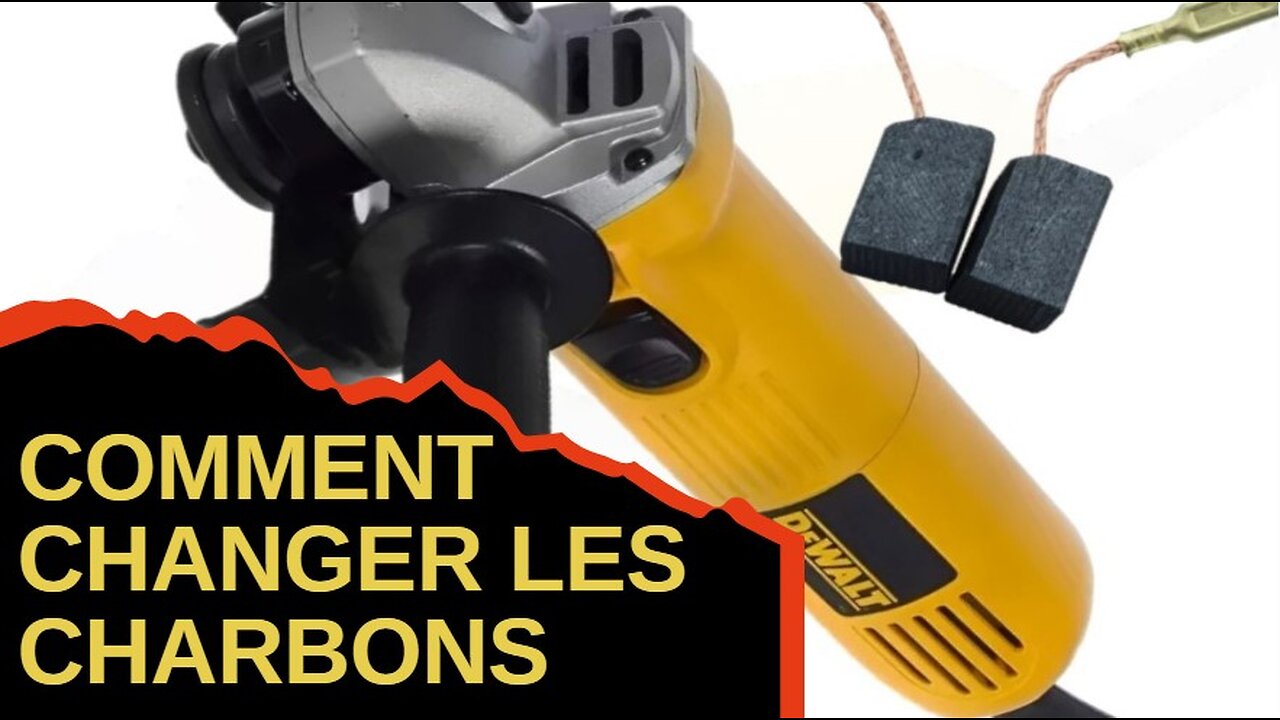 Comment changer les charbons sur une Meuleuse d´angle DeWalt disqueuse DW 819 tutoriel