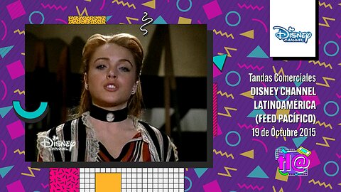 Tandas Comerciales Disney Channel Latinoamérica Feed Pacífico (19 de Octubre 2015)