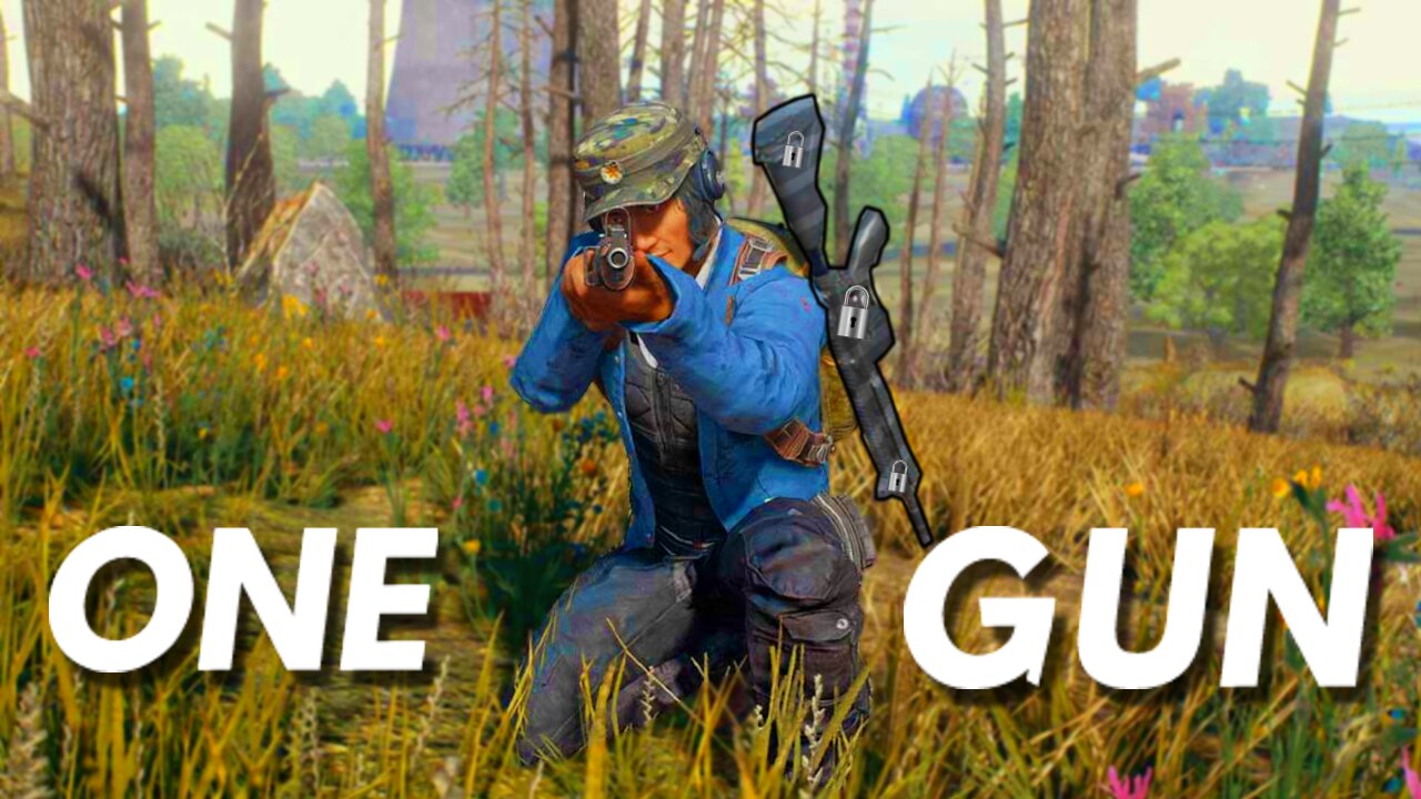 Trying The One Gun Only CHALLENGE In PUBG...