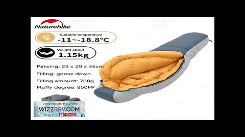 Naturehike J Series Goose Down Sleeping Bag Ultralight Winter 850FP Super Warm Review