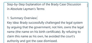 Step-by-Step Explanation of the Brady Case Discussion in Absolute Layman’s Terms