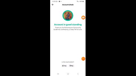 revisando tiktok condición de cuenta