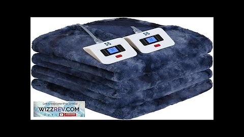 SEALY Electric Blanket Queen Size Faux Fur & Flannel Heated Blanket Review