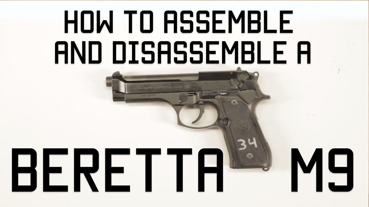 How to Assemble / Disassemble Beretta M9 | field strip | Tactical Rifleman