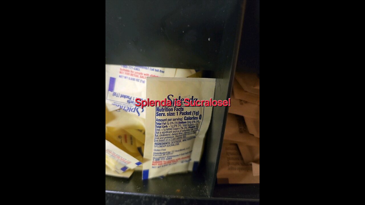 Warning! Sucralose poison is SPLENDA