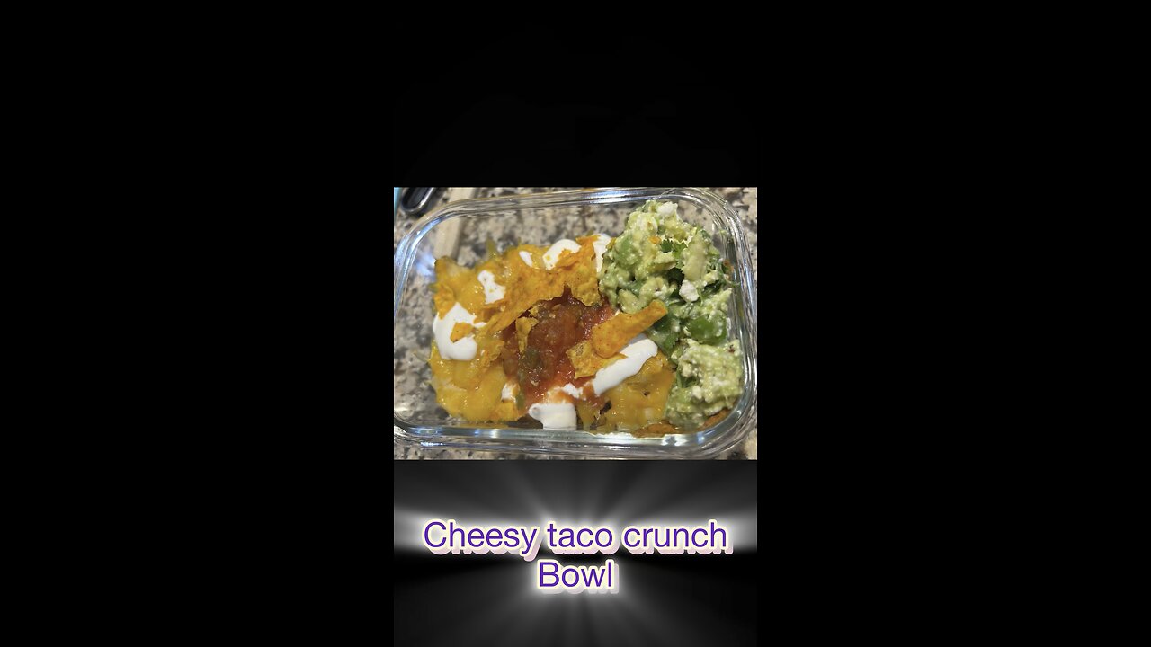 Cheesy taco bowl