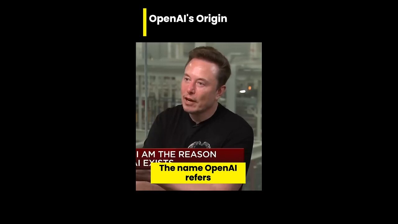 OpenAI’s name ORIGIN 🤯 Musk explains….. #artificialintelligence #ai #highlights #elonmusk