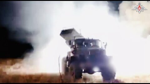 🇷🇺 🏹🎥 The Grad multiple rocket launcher system of the Dnipro military group