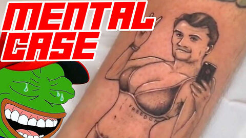 Dumb Libtard Gets Charlie Kirk Tattoo on His Leg to Own the Chuds