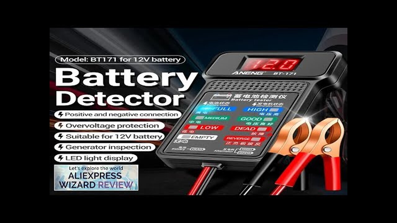 Automotive Battery Tester LCD Digital Auto Battery Analyzer Charging Cranking System Tester Review