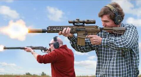 Tucker Carlson Reacts to the Army’s Next-Gen Battle Rifle (SIG MCX Spear)