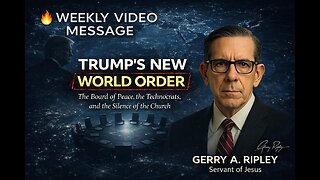 🔥TRUMP’S NEW WORLD ORDER — The Board of Peace, the Technocrats, and the Silence of the Church