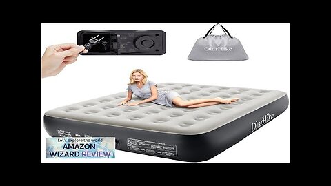 OlarHike Queen Air Mattress with Built in PumpInflatable Blow Up Airbed Review