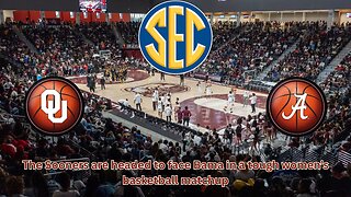 The Sooners are facing Bama in Tuscaloosa for a top 25 women's basketball game