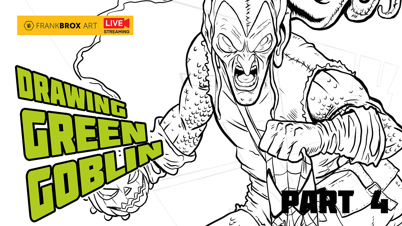 Unleashing the GREEN GOBLIN: Linework and Color Madness Part 4!