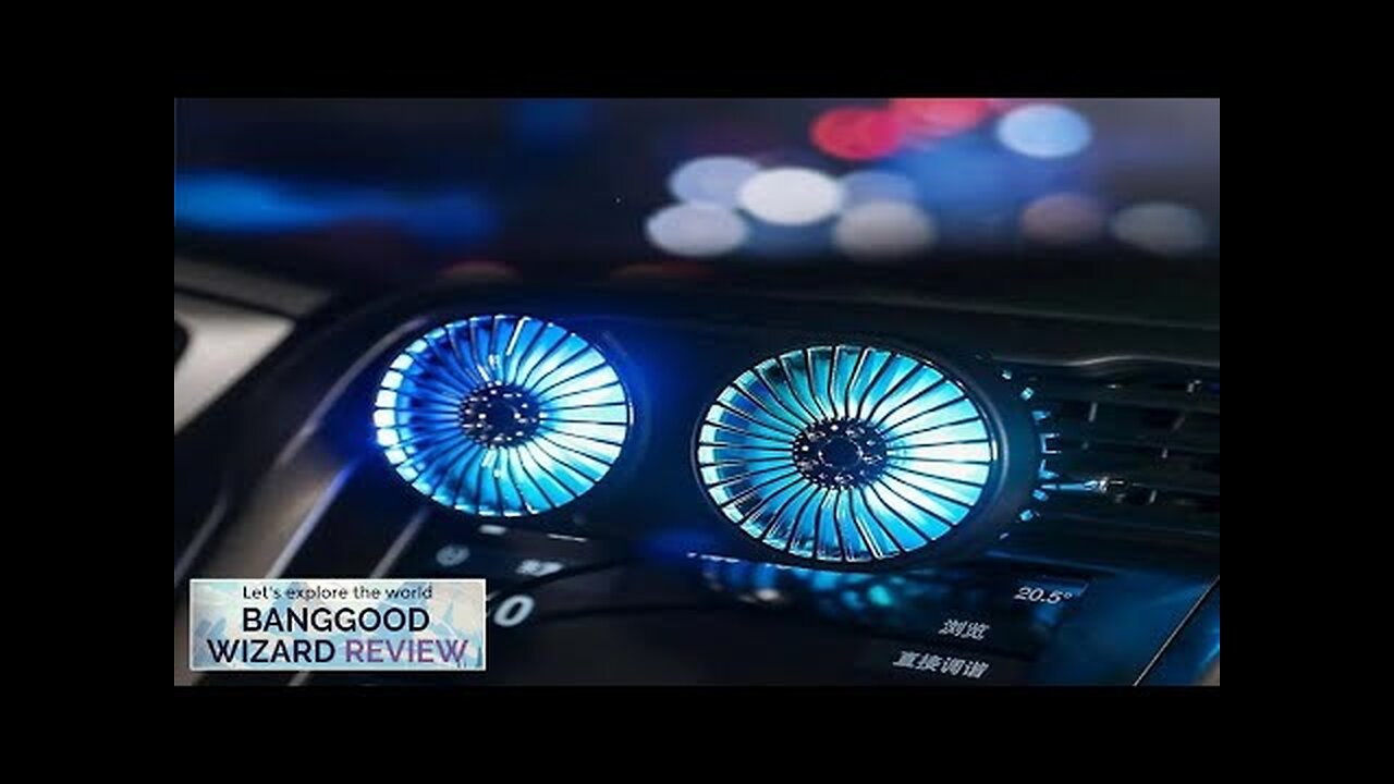 Dual-head Car Fan USB Electric Cool Fan Multi-function Car Air Outlet Dashboard Review