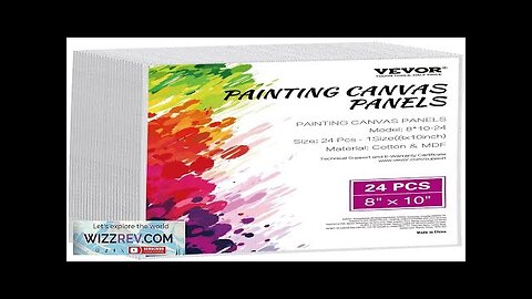 Canvas Boards for Painting 24 Pack 8 x 10 Inch Blank Canvases Review