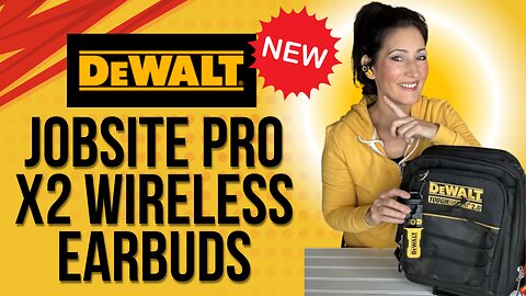 DEWALT Bluetooth Jobsite Pro X2 Wireless Earbuds, 38 dB Noise Reduction, Quick Review of Functions