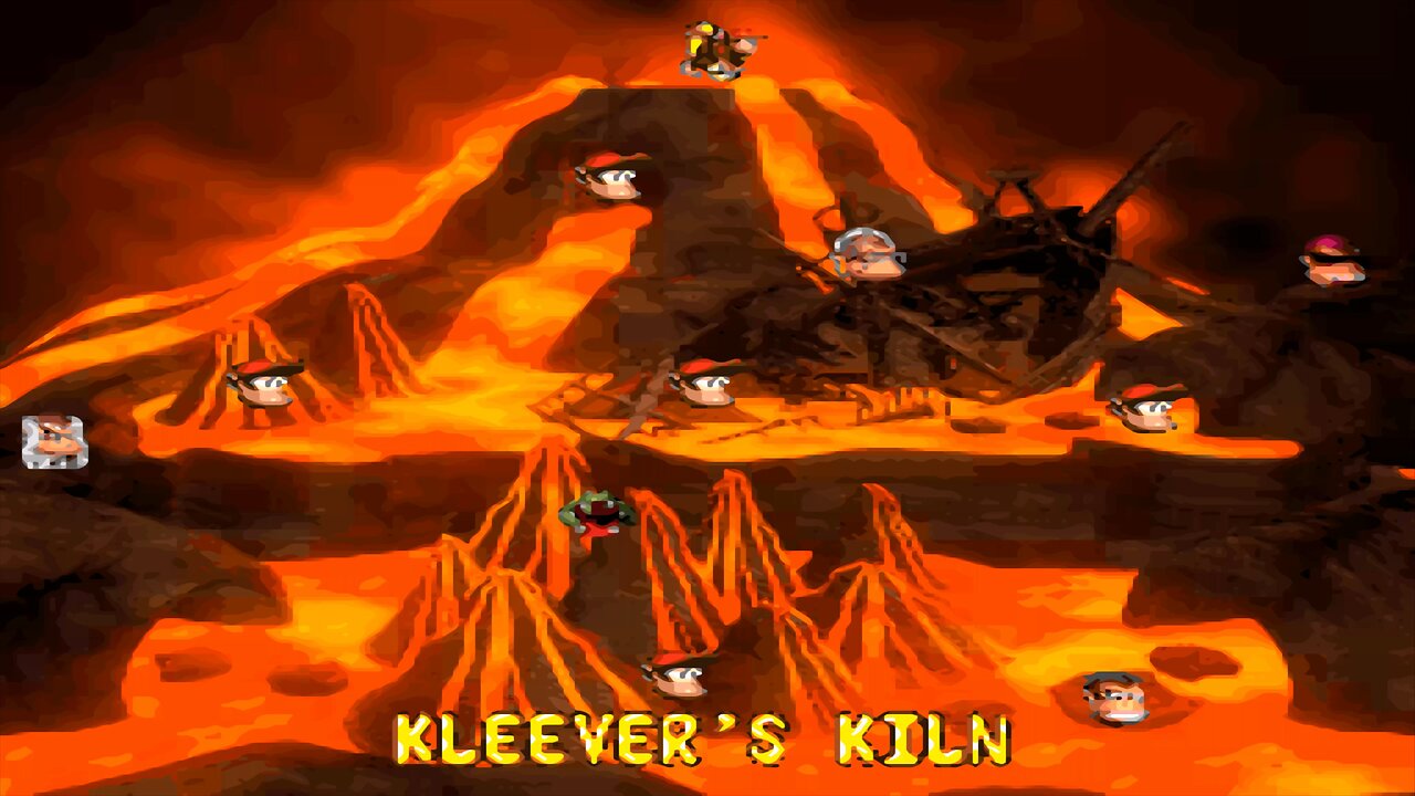 DONKEY KONG COUNTRY 2™ : DIDDY'S KONG QUEST™ / ACT 2. CROCODILE CAULDRON / A2#B. KLEEVER'S KILN