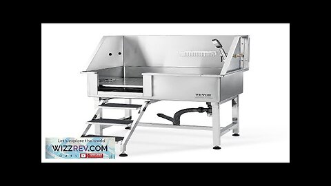 VEVOR 38" Pet Dog Bathing Station w/Ramp Professional Stainless Steel Dog Grooming Review