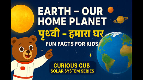 Earth – Our Home Planet | Fun Facts for Kids | Curious Cub Solar System Series