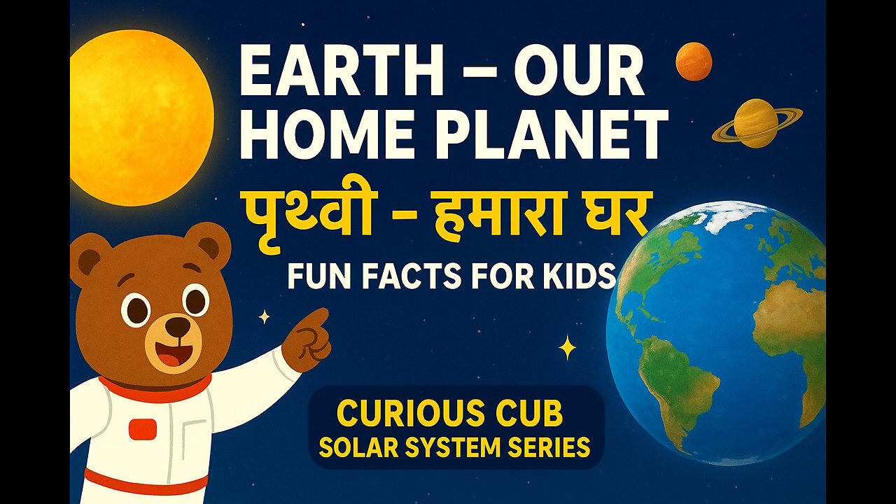Earth – Our Home Planet | Fun Facts for Kids | Curious Cub Solar System Series