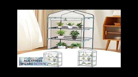 Garden Greenhouse 4 Tier Walk-in Green House Transparent Cover with Doors Review