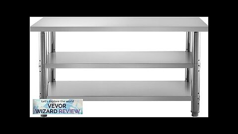 VEVOR Outdoor Food Prep Table 36x18x34 inch Commercial Stainless Steel Table 2 Review