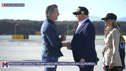 Donald Trump and Melania Trump welcomed by Gavin Newsome in California (Jan 24, 2025) [LIVE]