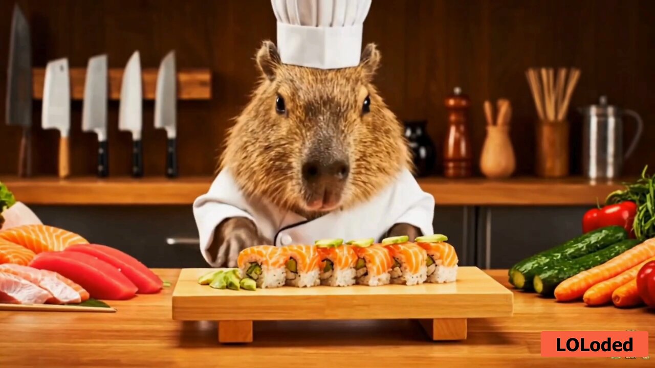 Hilarious Capybara Chef Chaos! đ¨âđŗđĻĢđ