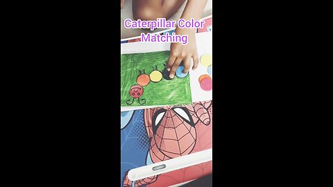 Fun playlearn|Caterpillar Color Matching|Kids homemade Activity