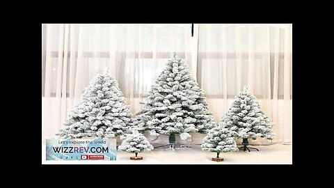 Christmas white falling snow plush Christmas tree PVC material large and small Review