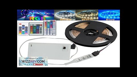 3AA Battery 5V LED Strip Lights White Warm RGB 2835 60LEDs/M Flexible Review