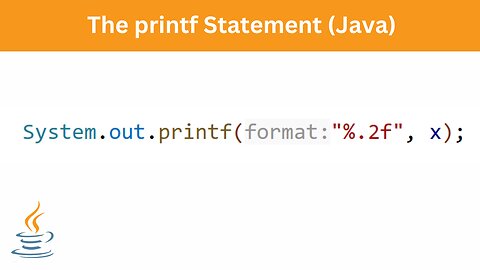 The printf Statement | Java