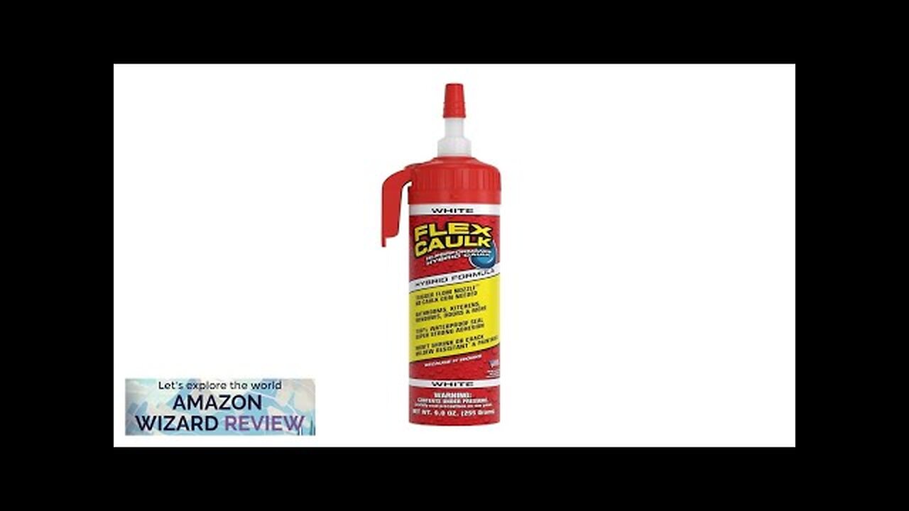 Flex Caulk Waterproof & Weatherproof Hybrid Polymer Sealant Strong Paintable Indoor Review