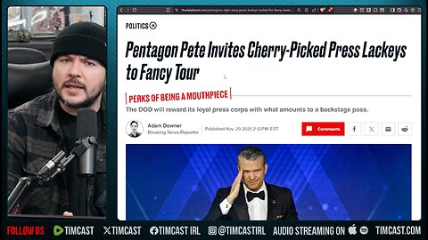 NYT SUES PENTAGON, LIES About Tim Pool, Libby Emmons And REAL PRESS