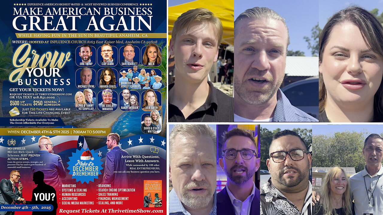 Clay Clark Reviews | "My Wife Heard About Clay Clark Online. We Starting Researching Him. This Conference Was Well Worth the Time! Great Learning Environment!" - Join Eric Trump At Clay Clark's Dec. 4-5 Business Conference
