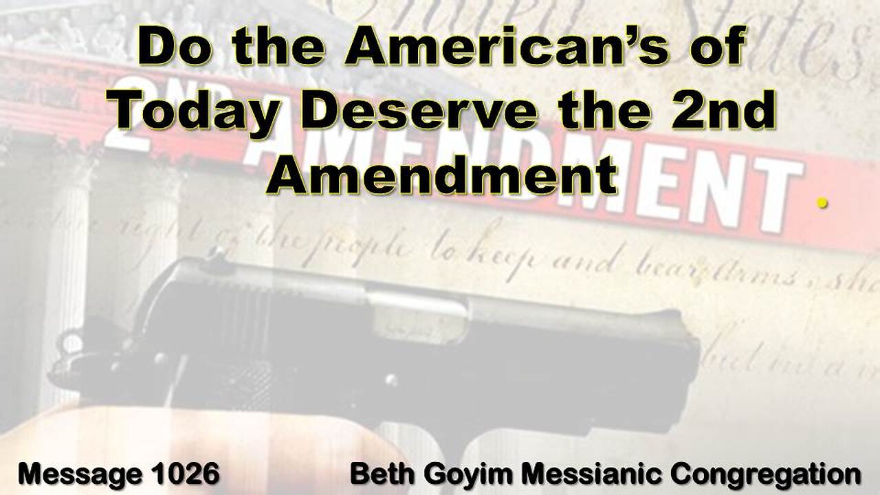 BGMCTV MESSIANIC LESSON 1026 FIVE WILL CHASE ONE HUNDRED PLATO THE 2ND AMENDMENT