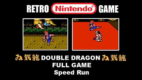 Double Dragon 1 (NES Nintendo): Full Game Complete Speed Run on Story Mode A