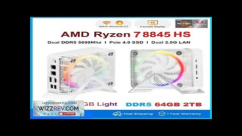 Aittact Ryzen 7 8845HS Mini PC Windows 11 DDR5 5600Mhz PCie4.0 NVMe Review