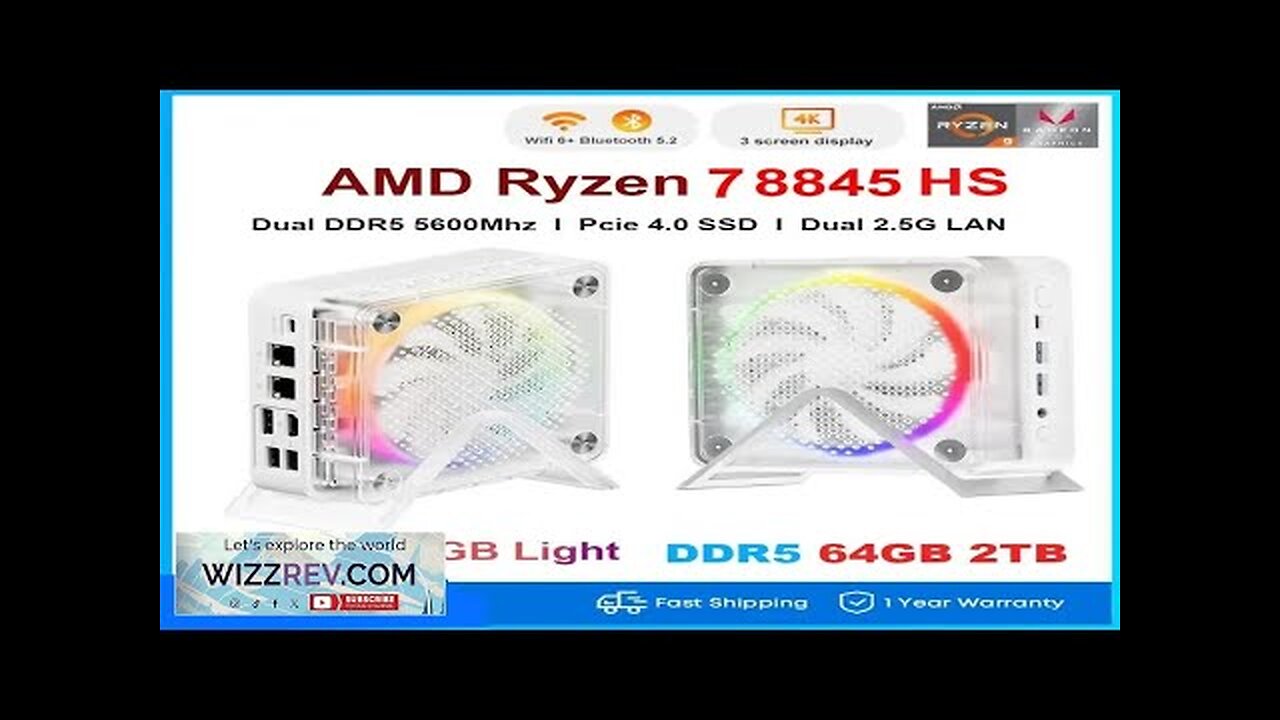 Aittact Ryzen 7 8845HS Mini PC Windows 11 DDR5 5600Mhz PCie4.0 NVMe Review