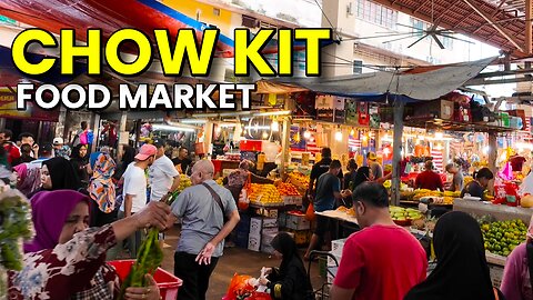 FIRST TIME in Chow Kit Food Market in Kuala Lumpur Malaysia!🇲🇾